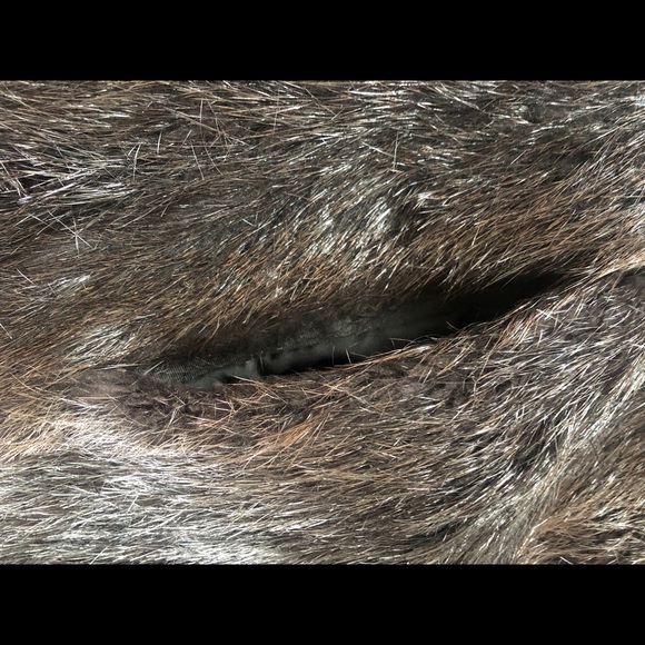 Real Long, extraordinary, fur fox and nutria coat, Size L , like new - Picture 6 of 14